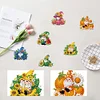 6Pcs Acrylic Special Shape Fruit Gnome Diamond Painting Fridge Magnets