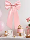 Large Bow Decor Satin Ribbon Bow Tie Giant Hanging Bowknot Party Wall Decoration