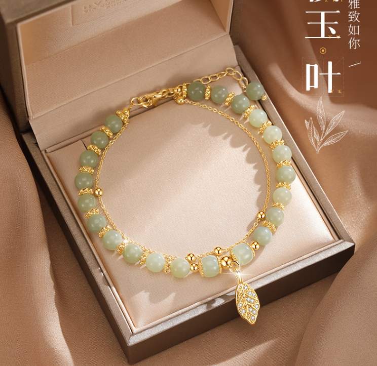 High Standard Jade bracelet for lady Valentine's Day gift send girlfriend wife birthday gift jade bracelet for love ones first choice gift for her [Hetian jade] Jinzhiyuye bracelet include rose gift box