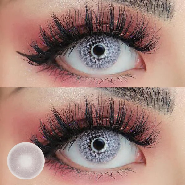 Glitter Natural Grey Colored Contact Lenses 14.0mm
