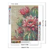 5D DIY Full Square Drill Diamond Painting Cactus Flower Home Decor Art 40x50cm