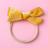 Gentle Velvet Bowknot Hair Head Bands for Babies