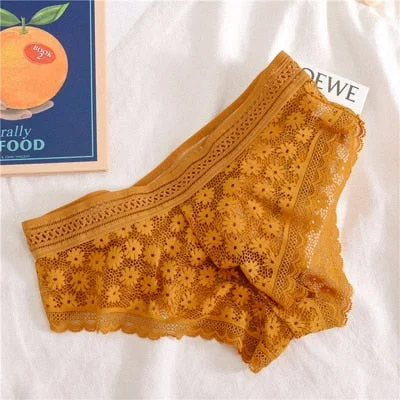 Sexy lace underwear women transparent panties ladies seamless panties sexy women underwear