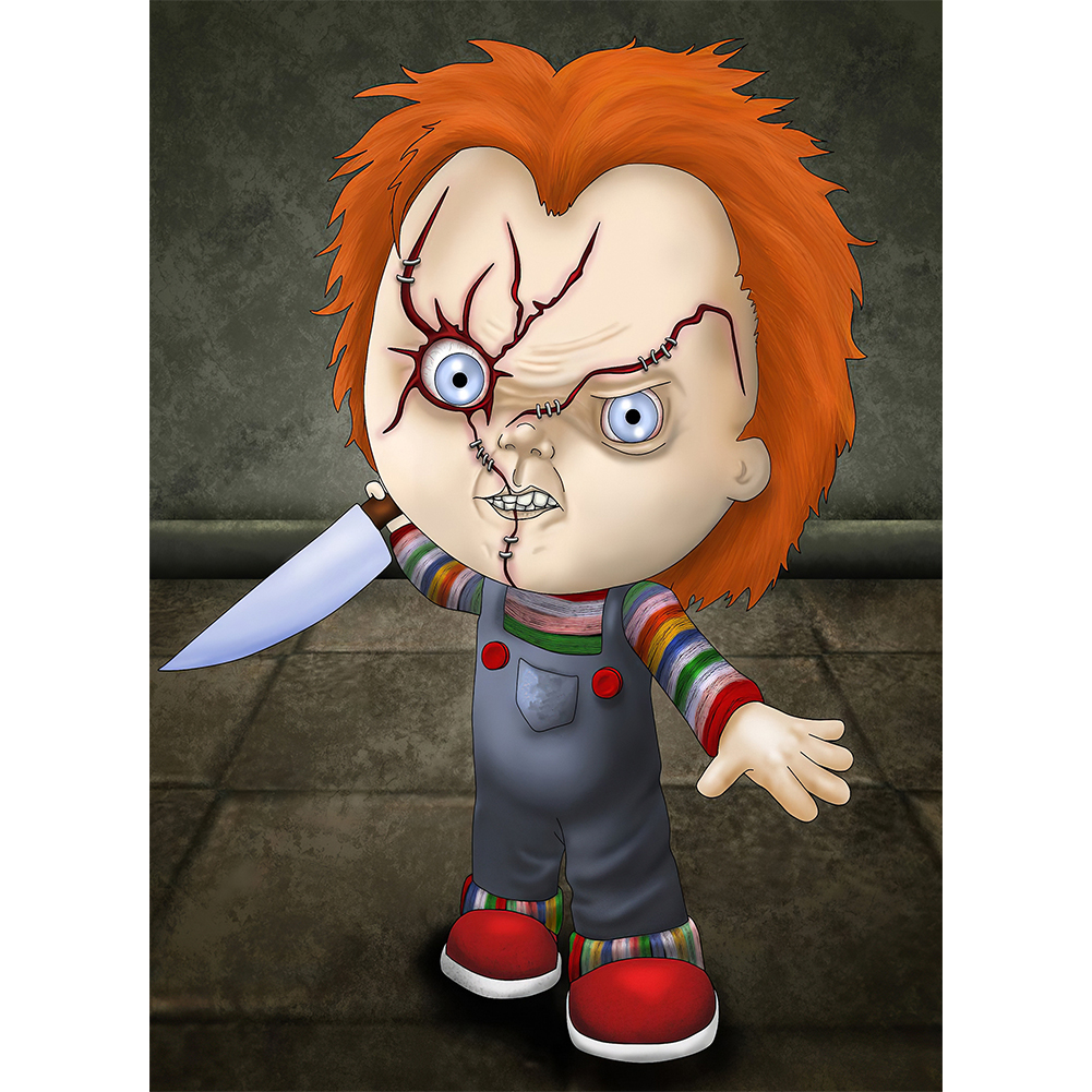 

30*40CM - Square Drill Diamond Painting - Horror Doll, 501 Original
