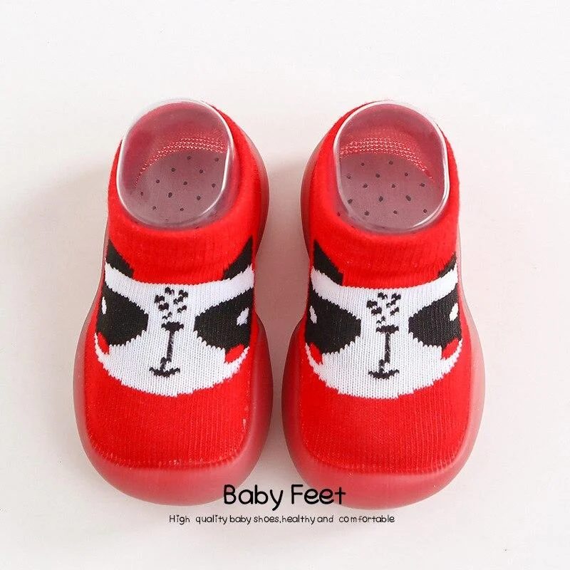 Children Anti-slip Shoes Newborn Baby Girl Cotton Non-slip Floor Socks Baby Boy Rubber Sole Cartoon Indoor Socks Shoes