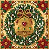 Xmas Wreath Framed Special Shape Diamond Painting Kit 25x25cm
