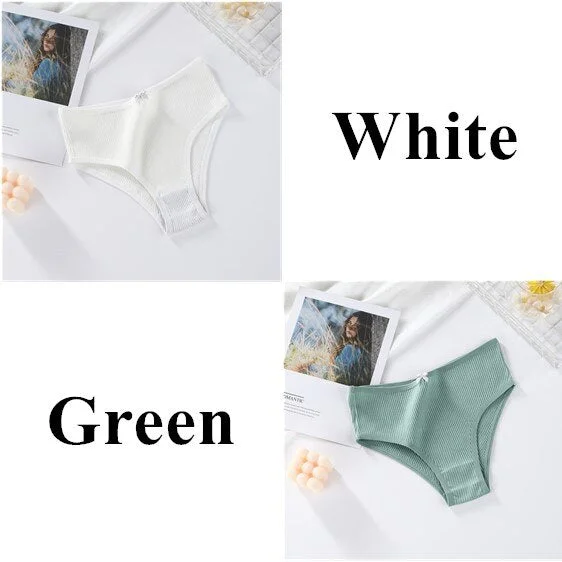 M-XL Cotton Panties Female Underpants Sexy Panties for Women Briefs Underwear Intimate Plus Size Pantys Lingerie 4 Solid Color