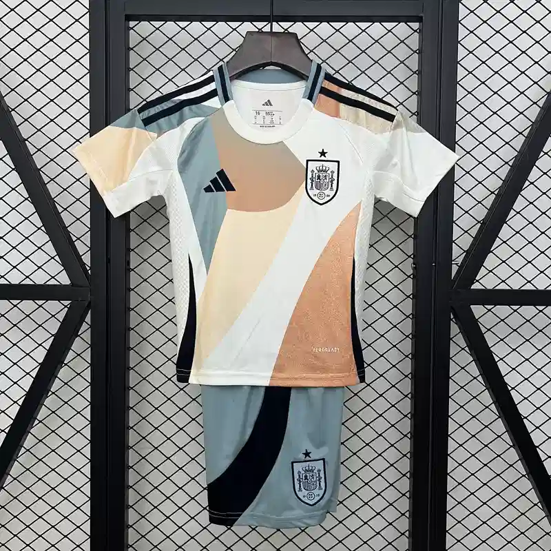 2025 Kids Spain Soccer Jersey Away