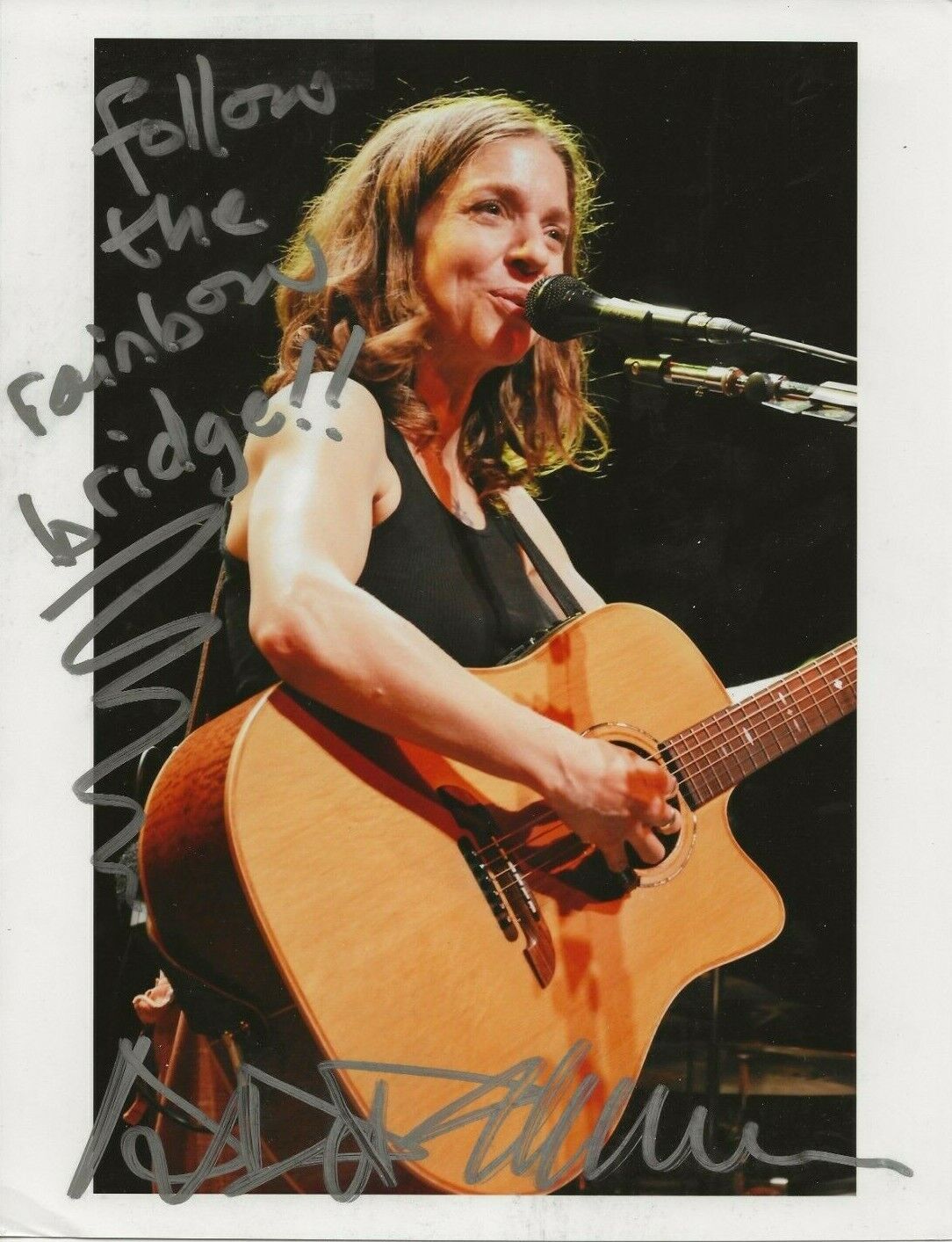 Ani DiFranco REAL hand SIGNED 8x10 Photo Poster painting JSA COA Autographed w/ Inscription