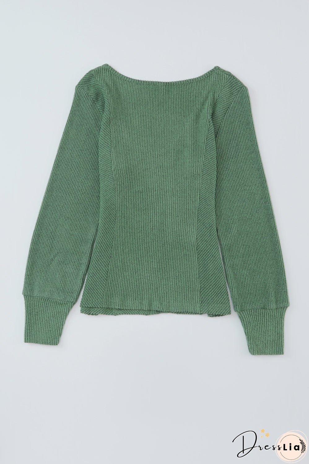 Green Knit Sweater - Long Sleeve