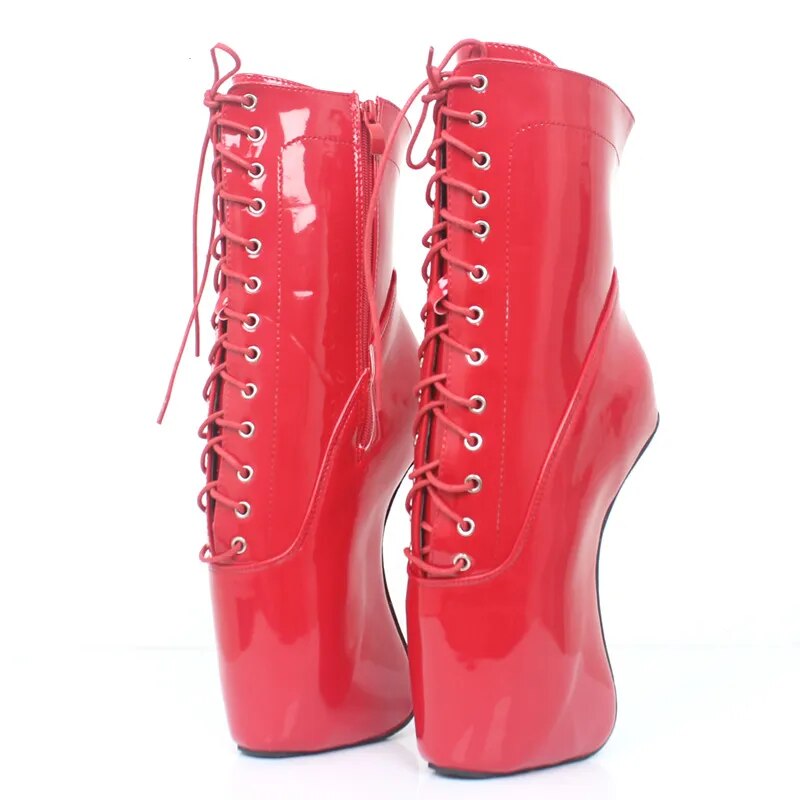 VCSHOES 7.09in High Height Women's Party Boots Hoof Heels Ankle Boots US Size 6-14 No.MT1820