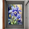Iris-11CT Stamped Cross Stitch 40*60cm/15.75*23.62in  tapestrymarket