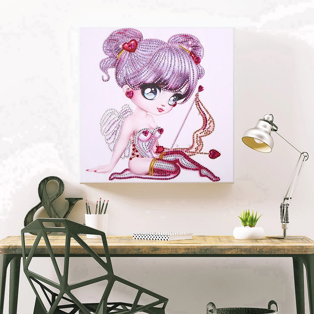 Diamond Painting Big Eye Doll 5D DIY Partial Special Shape Drill (YX012)