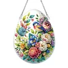 DIY Easter Egg Flower Bird Acrylic Special Shaped Diamond Painting Hanging Pendant