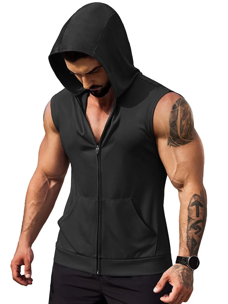 Hooded Workout Tank Top (US Only) QueenFunky