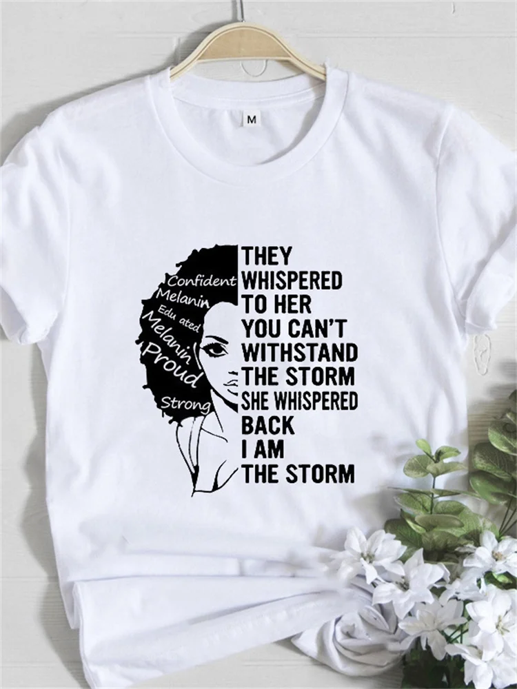 Melanin Proud Storm Graphic T Shirt