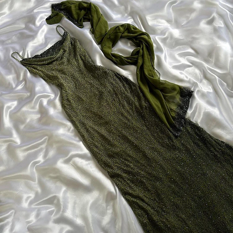 Charming forest green luxurious gorgeous sparkling fashionable elegant exquisite beading long chiffon prom dress evening dress party dress