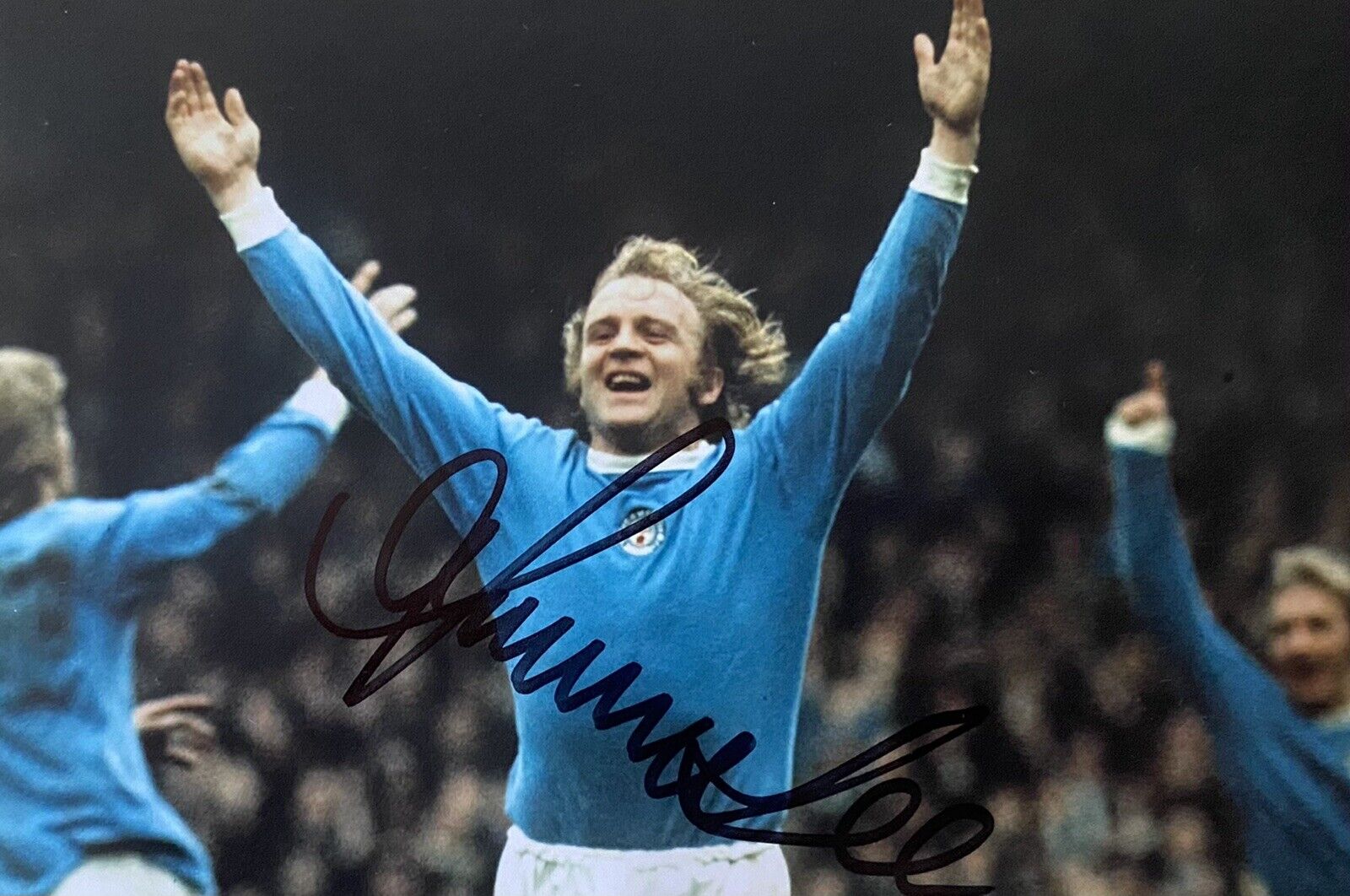 Francis Lee Genuine Hand Signed Manchester City 6X4 Photo Poster painting 5