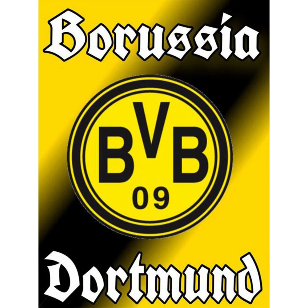 Full Round Diamond Painting - Borussia Dortmund Football Club Logo(Canvas|30*40cm)