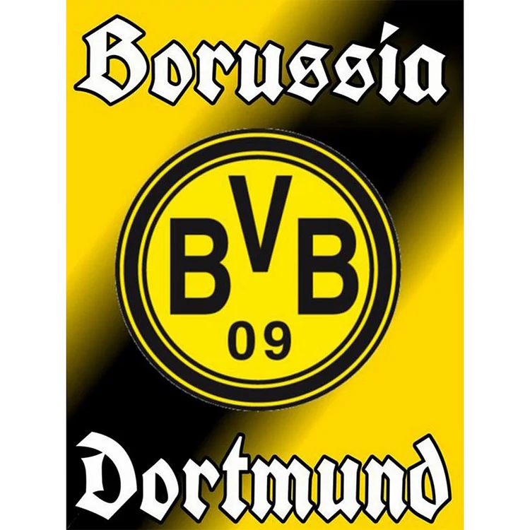 Borussia Dortmund Football Club Logo - Full Round - Diamond Painting (30*40cm)