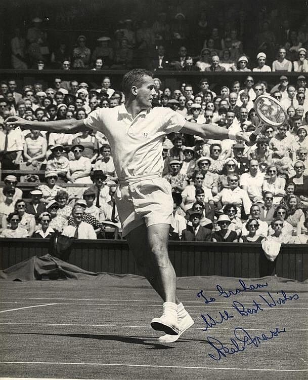 NEALE FRASER Signed Photo Poster paintinggraph - Tennis Champion - Wimbledon 1960 - Preprint