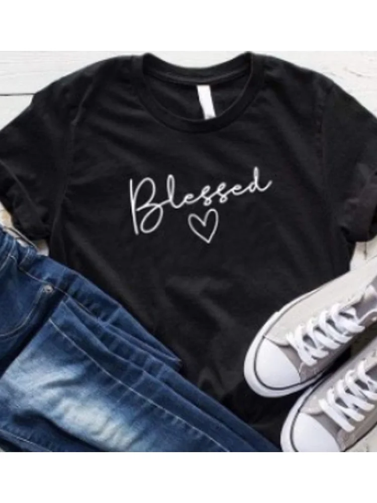 Bestdealfriday Plus Size Cotton Blend Crew Neck Shirts Tops 8800414