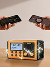 10000mAh Emergency Radio Solar/Hand Crank Charging Multifunctional DAB FM Radio