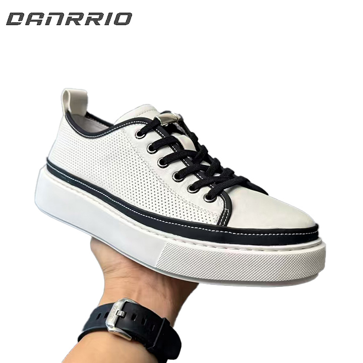 DANRRIO Handmade Retro Breathable Casual Leather Versatile Lace-free Skate Shoes DANRRIO.COM DANRRIO