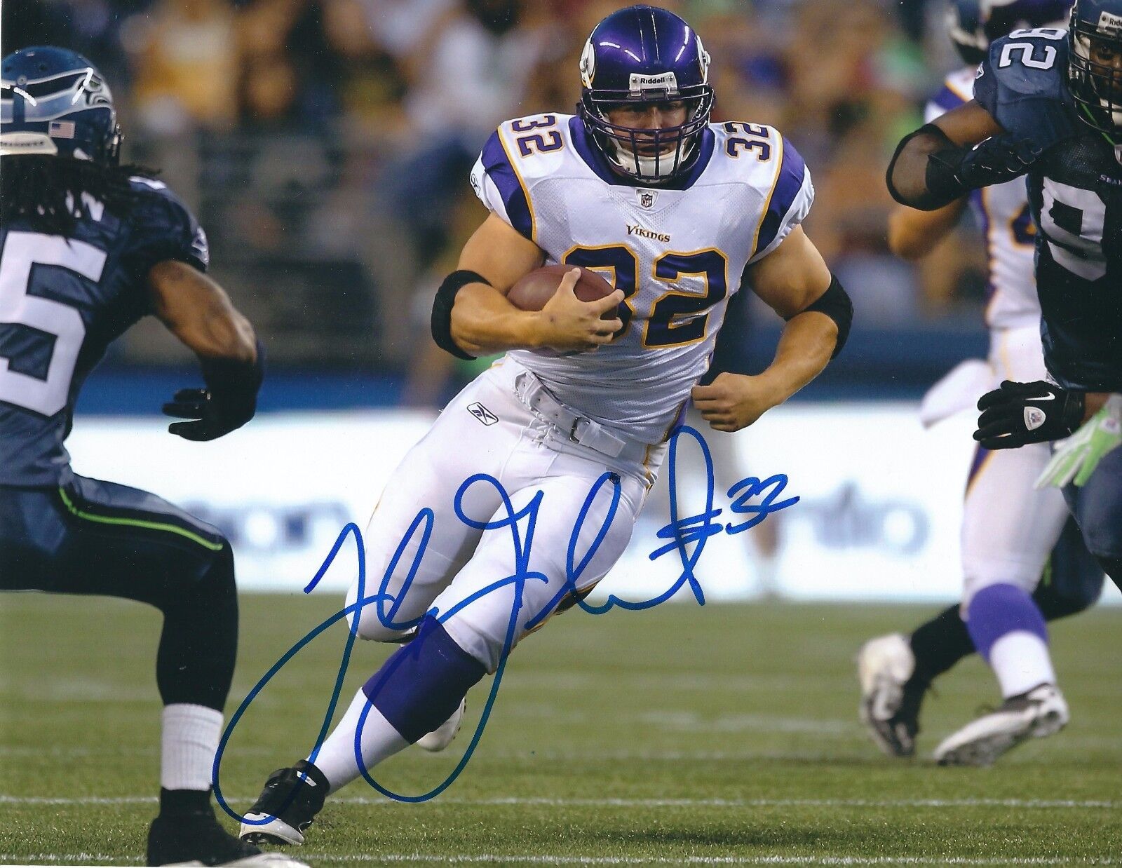 Autographed TOBY GERHART 8X10 Minnesota Vikings Photo Poster painting -w/ COA