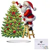 DIY Santa Claus And Tree Diamond Painting Ornaments (Double-Sided)