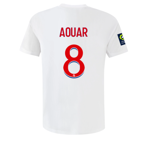 Olympique Lyon Houssem Aouar 8 Home Shirt Kit 2022-2023