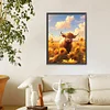 Cows In The Sunflower Field Round Diamond Diamond Painting 30*40cm