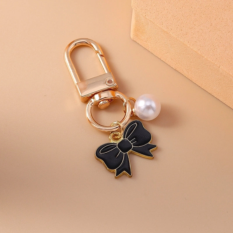 Elegant Cute Commute Bow Knot Alloy Bag Pendant Keychain