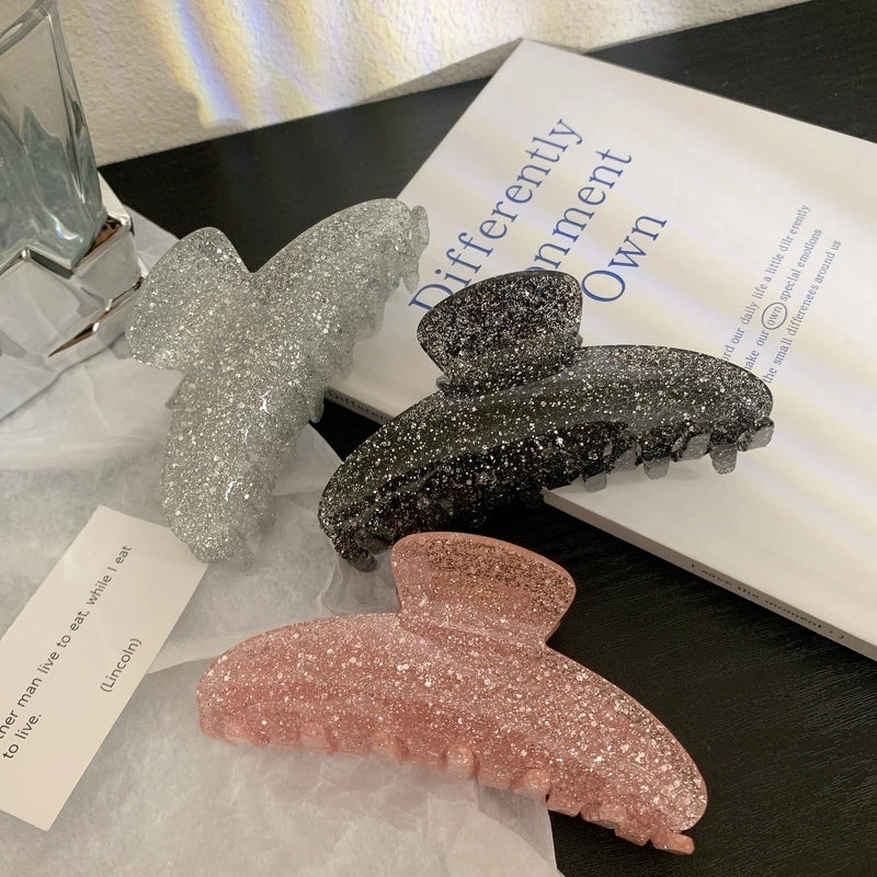 Women’s Minimalist Classic Style Solid Color Arylic Hair Claws