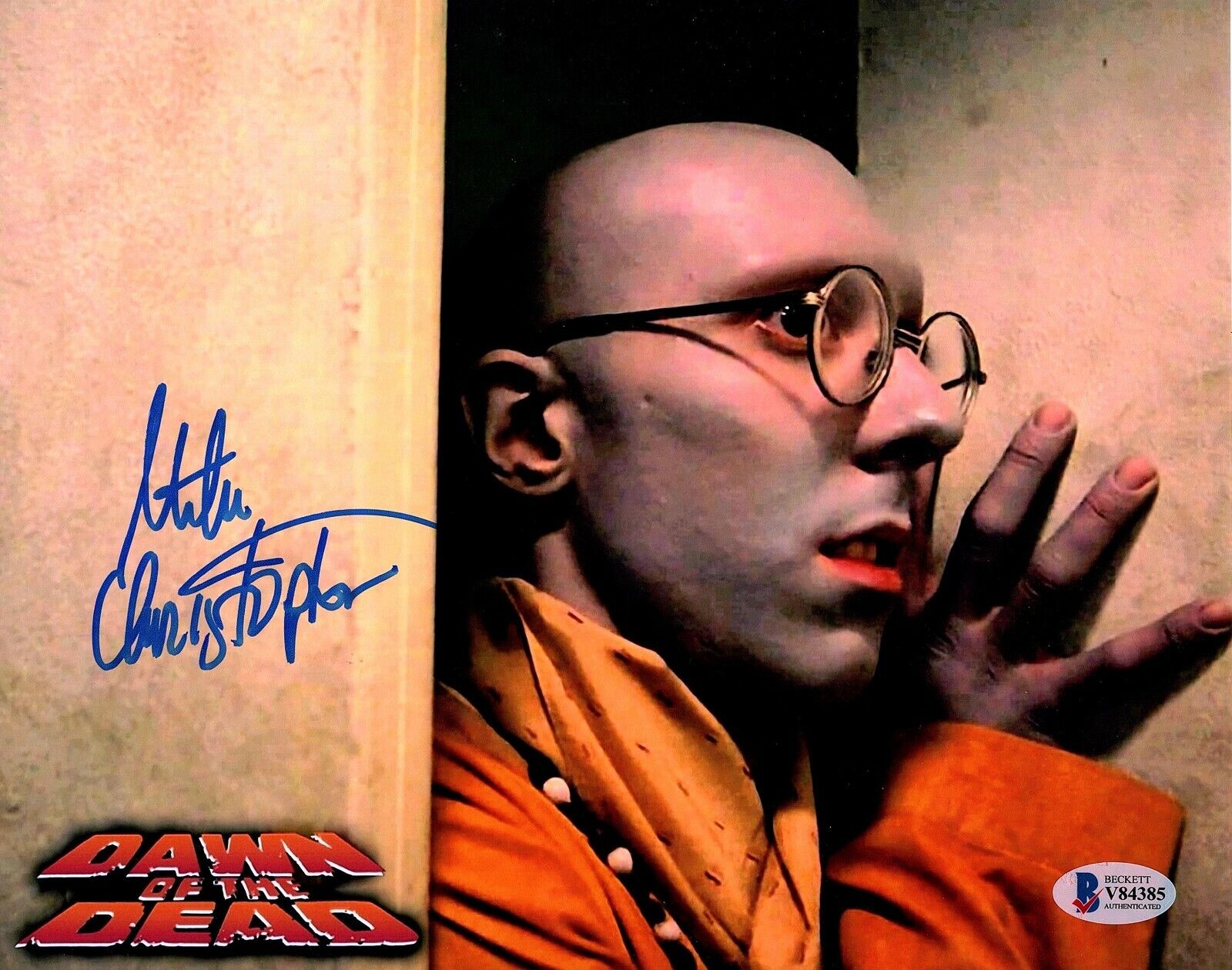 MIKE CHRISTOPHER Autograph SIGNED 8x10 Photo Poster painting DAWN OF THE DEAD BECKETT CERTIFIED