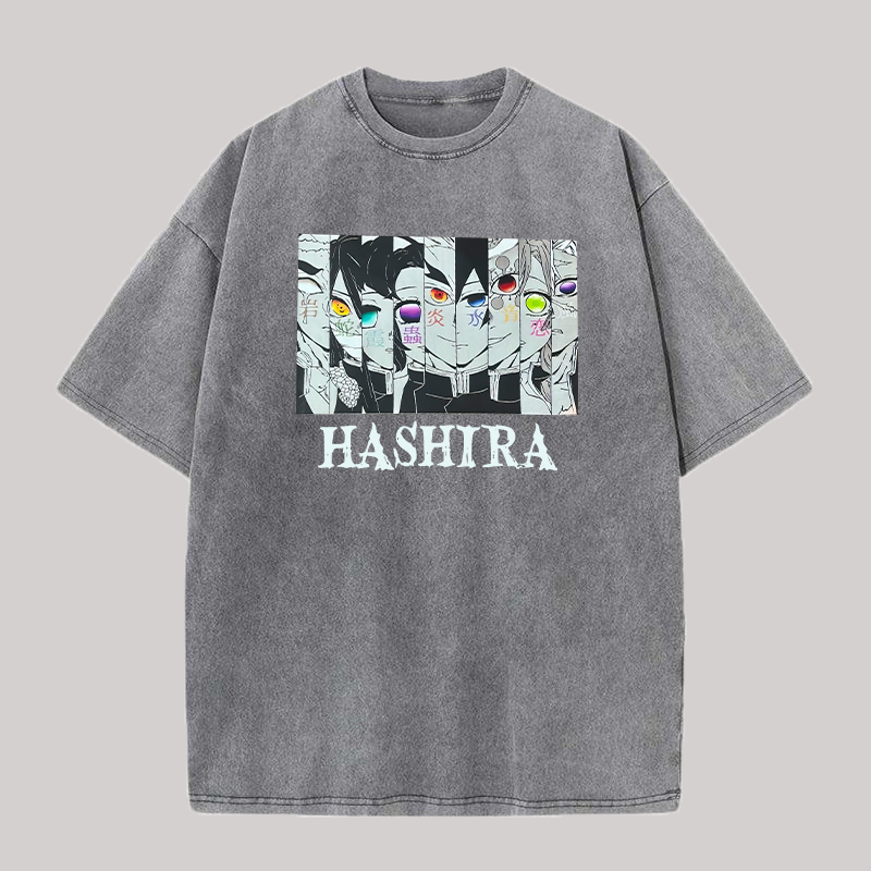 Hashira Demon Slayer Printed Unisex Washed T-Shirt