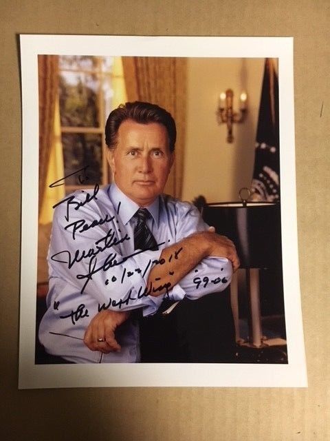 Martin Sheen Boldly Autographed 8x10 Up Close! Photo Poster painting with COA