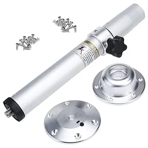 ALUMINIUM CAMPERVAN SWING-OUT CRANKED TABLE LEG AND BRACKET SET - Autocraft - View #10