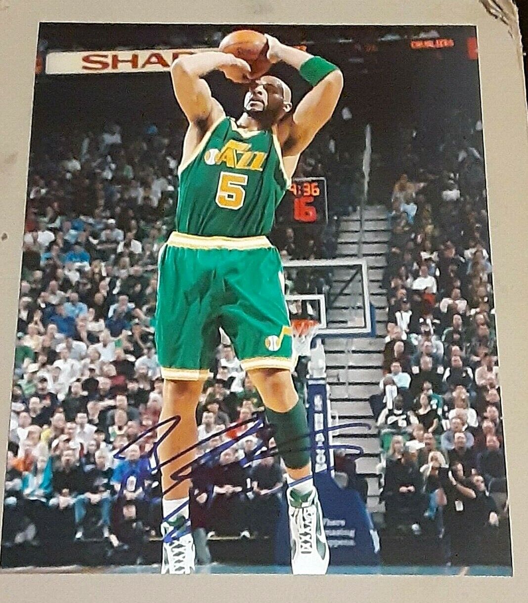 Carlos Boozer Utah Jazz SIGNED AUTOGRAPHED 8x10 Photo Poster painting COA Basketball Duke