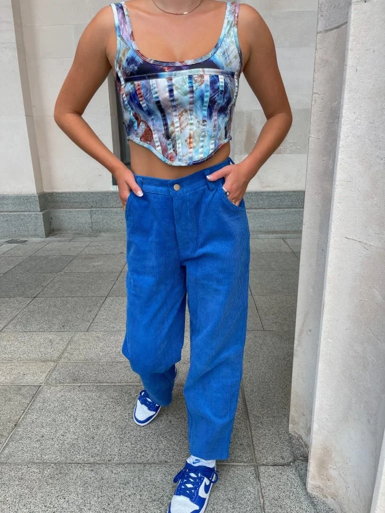 Past Present and Future Pants- Royal Blue