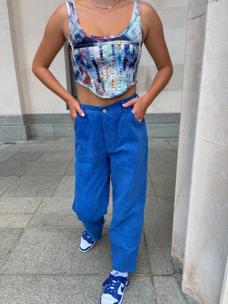 Past Present and Future Pants- Royal Blue