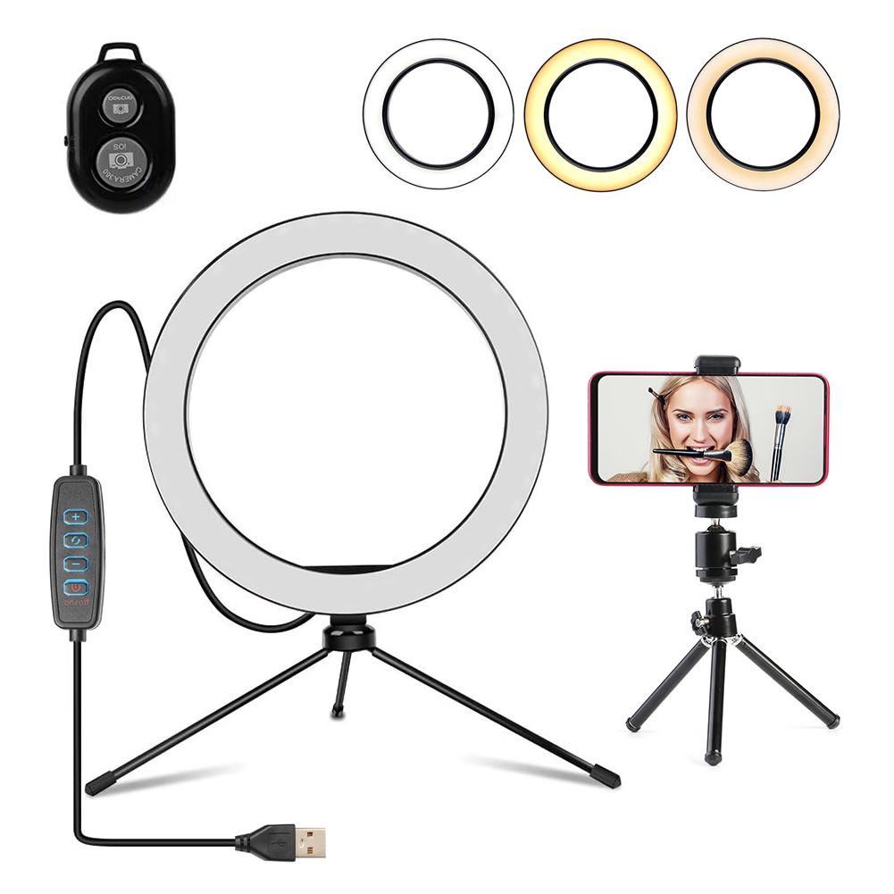 

Dimmable Selfie Ring Light Stand Video Photog Live Bluetooth Control Tripod, 501 Original