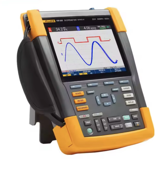 Fluke 190-204-III-S Color ScopeMeter 200/500Mhz 4 Channel with Software Package