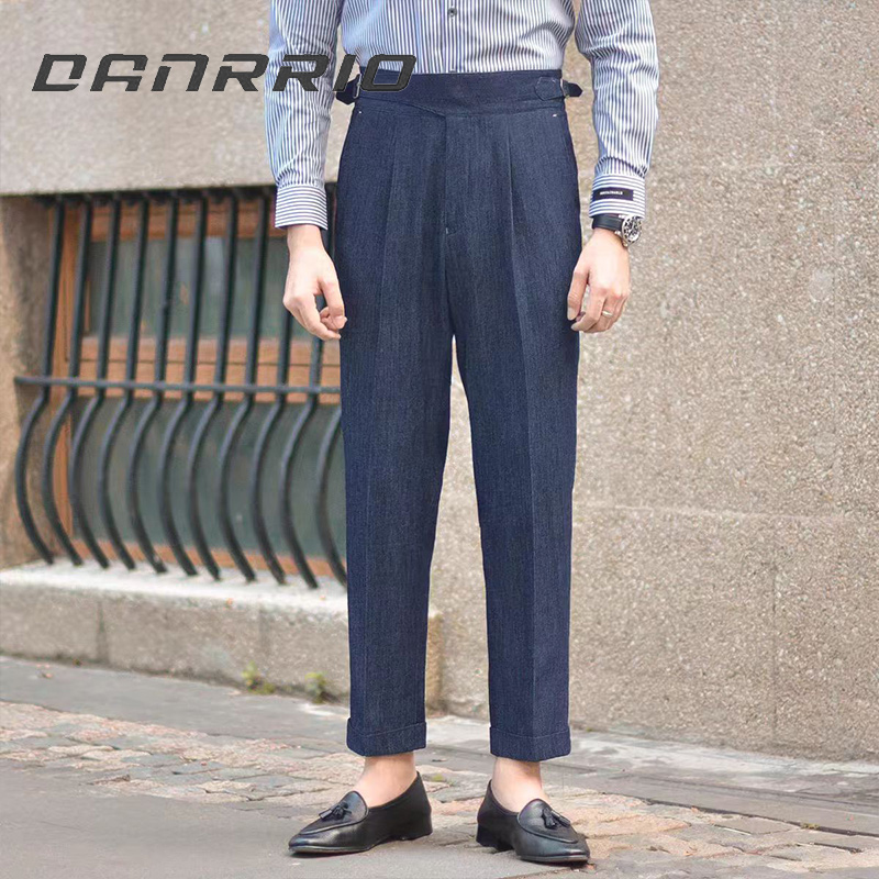 Stretch Slim High-end Business Comfortable Vintage Denim Suit DANRRIO.COM DANRRIO