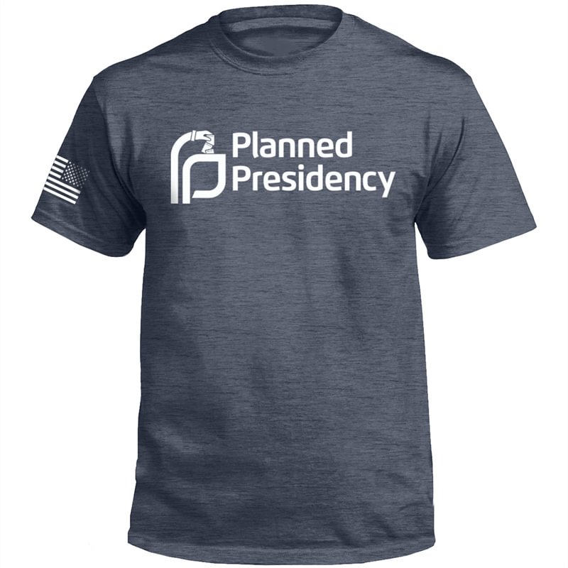 Men‘s Casual “Planned Presidency”  Printed Short Sleeve T-Shirt