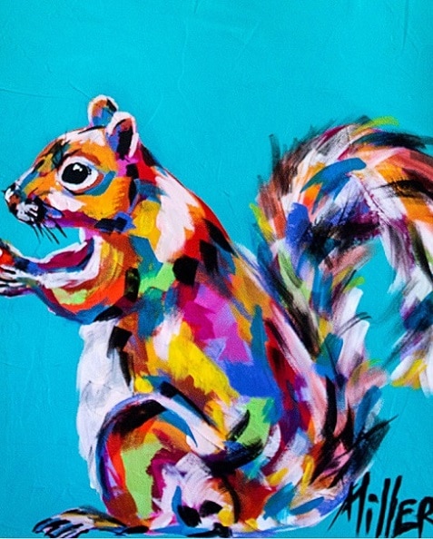 

Squirrel Cranberries – Paint By Numbers - 40*50CM, 501 Original