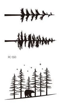 Small Sexy Lips Leaf Black Cartoon Temporary Tattoo Cute Star Tattoo Sticker Love Women Body Finger Art Waterproof Tatoo