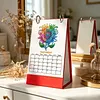 Rainbow Sunflower Diamond Art Monthly Flip Tabletop Calendar January 2027 - December 2027 Small Desktop Calendar Planner for Living Room Bedroom Office Desk Gift Giving