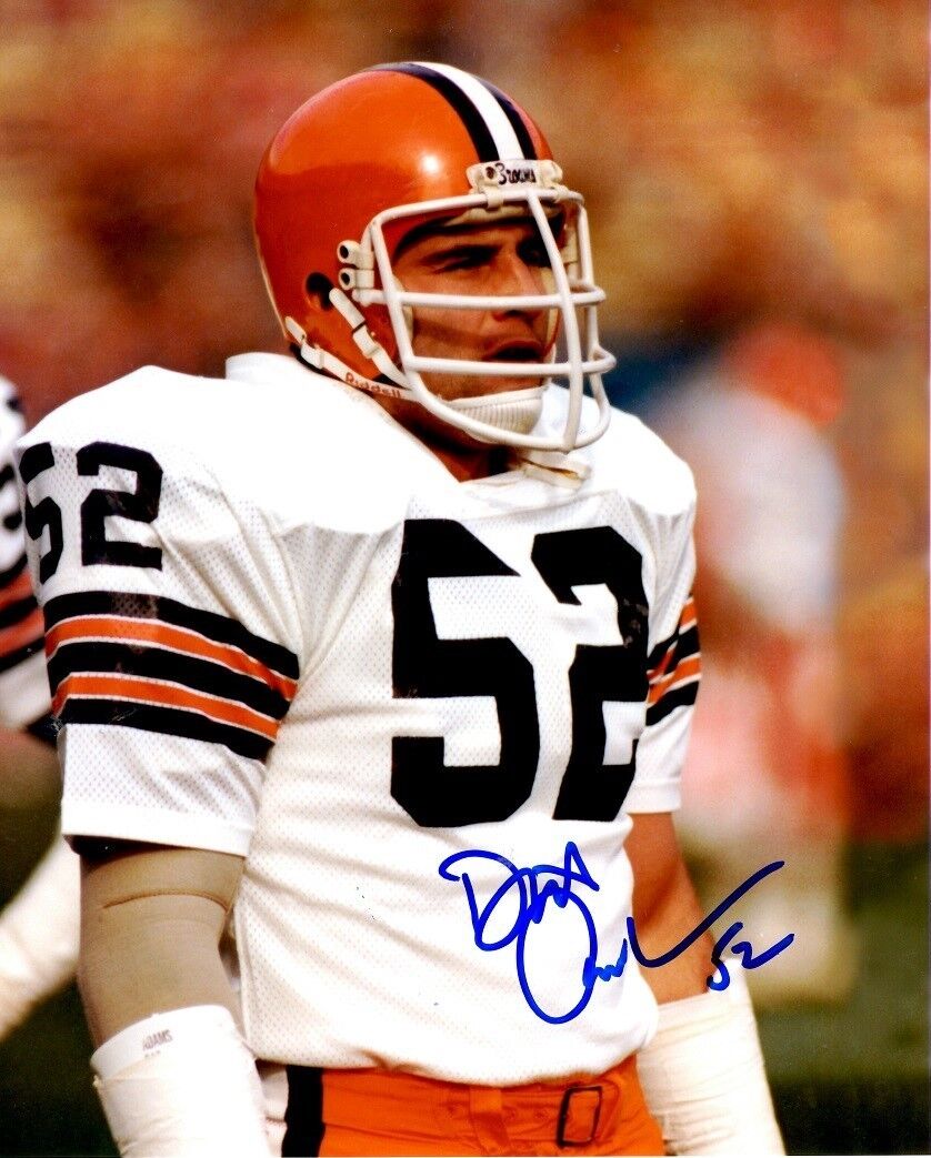 Signed 8x10 DICK AMBROSE CLEVELAND BROWNS Autographed Photo Poster painting - w/COA