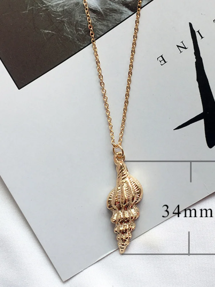 Conch Starfish Pendant Versatile Necklace